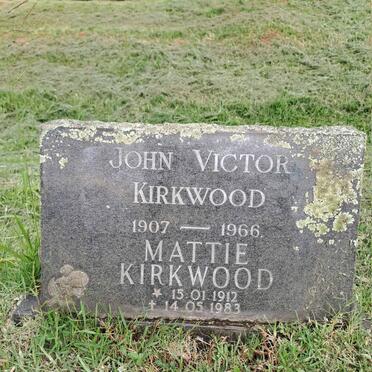 KIRKWOOD John Victor 1907-1966 & Mattie 1912-1983