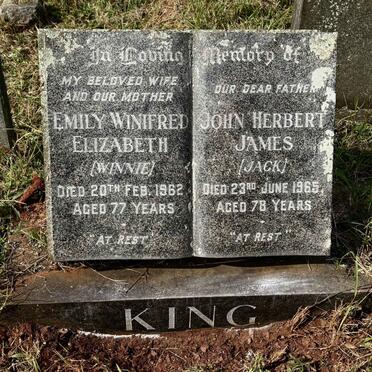 KING John Herbert James -1965 & Emily Winifred Elizabeth -1962 