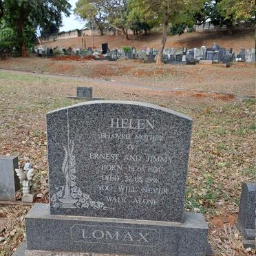 LOMAX Helen 1924-1998