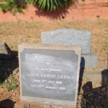 LICENCE Francis Gilbert 1888-1966