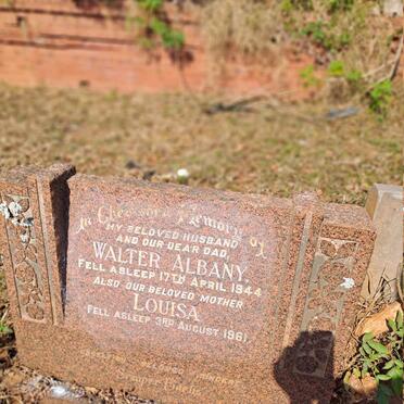 MILLMAN Walter Albany -1944 & Louisa -1961