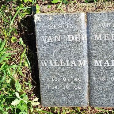 MERWE William, van der 1940-2006 & Maria 1948- :: VAN DER MERWE Stefan 1976-1994 :: VAN MEYEREN Maria nee PRINSLOO 1915-2005 _3