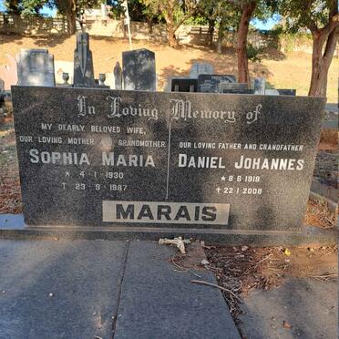 MARAIS Daniel Johannes1918-2008 & Sophia Maria 1930-1987