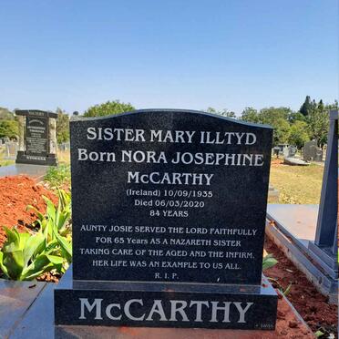 MCCARTHY Nora Josephine 1935-2020