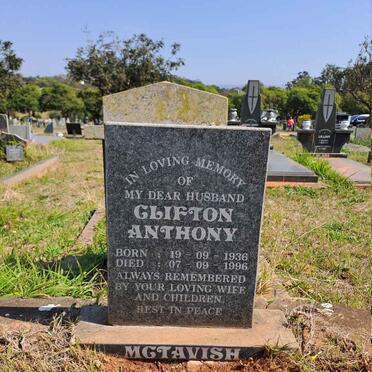 MCTAVISH Clifton Anthony 1936-1996