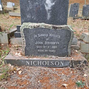 NICHOLSON Joan Bronwyn -1983