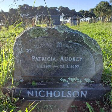 NICHOLSON Patricia Audrey 1931-1997