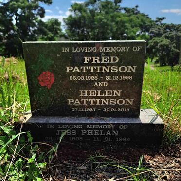 PATTINSON Fred 1928-1998 & Helen 1927-2019 :: PHELAN Jess 1908-1969