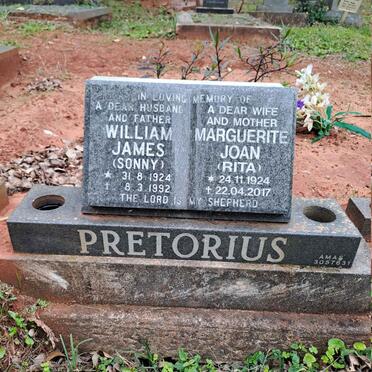 PRETORIUS William James 1924-1992 & Marguerita Joan 1924-2017