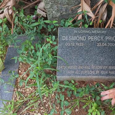 PRICE Desmond Percy 1923-2009