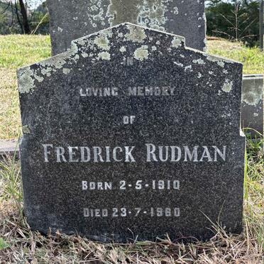 RUDMAN Fredrick 1910-1960