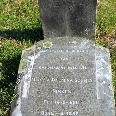 RINKEN Martha Jacomina Sophia 1880-1958