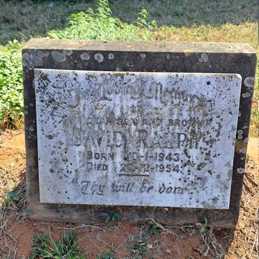 RALPH David 1943-1954