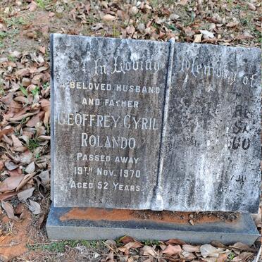 ROLANDO Geoffrey Cyril -1970