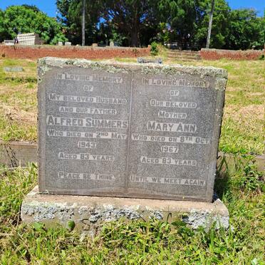 SUMMERS Alfred -1943 & Mary Ann -1967