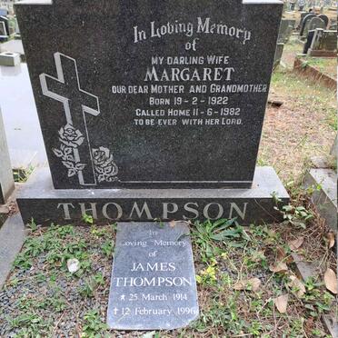 THOMPSON James 1914-1996 & Margaret 1922-1982