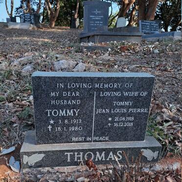THOMAS Tommy 1913-1980 & Jean Louis Pierre 1918-2018