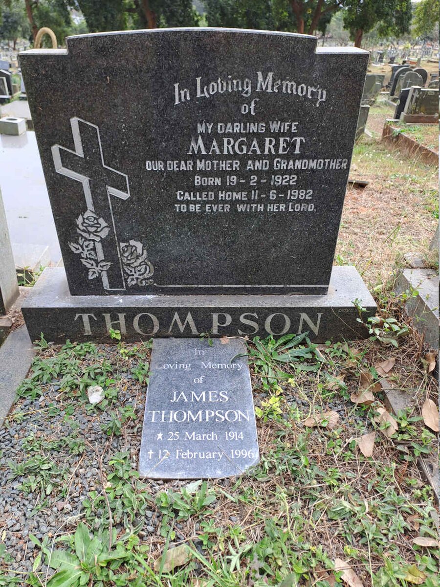 THOMPSON James 1914-1996 & Margaret 1922-1982