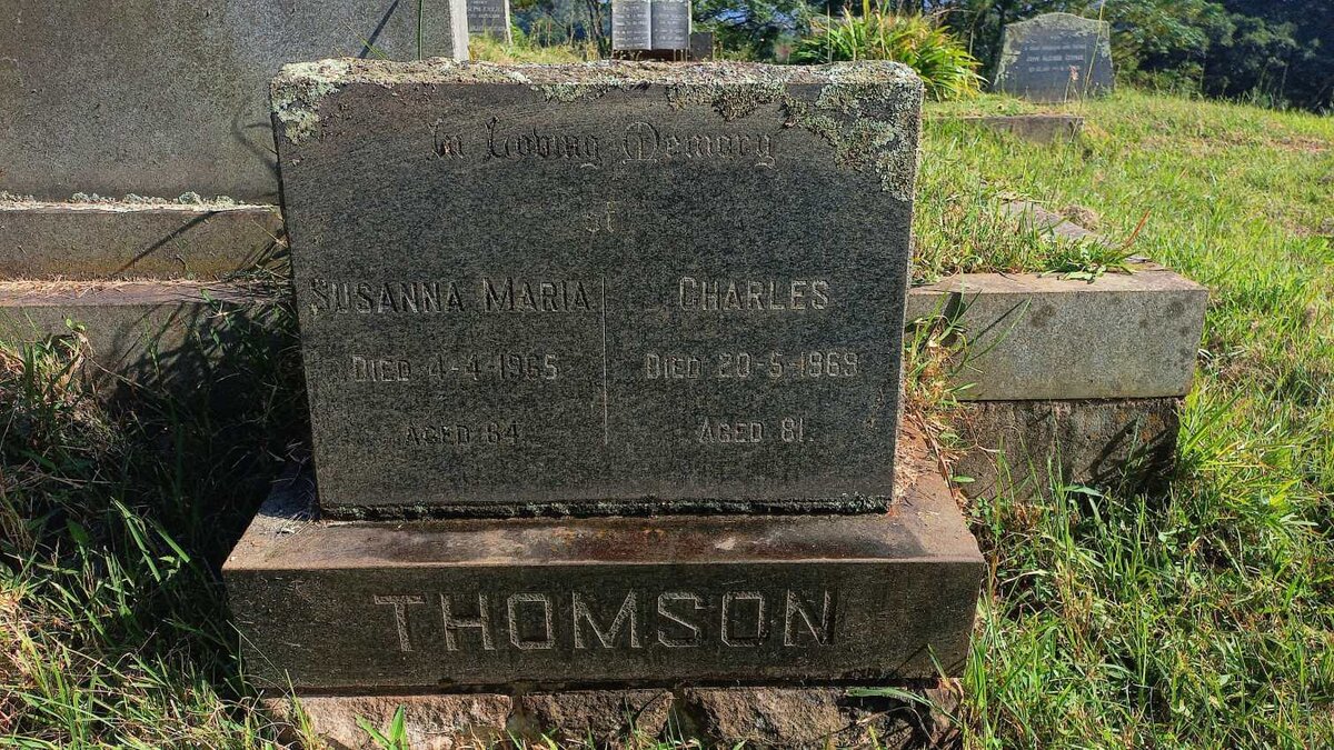 THOMSON Charles -1969 & Susanna Maria -1965