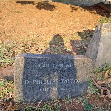 TAYLOR D. Phillips -1965