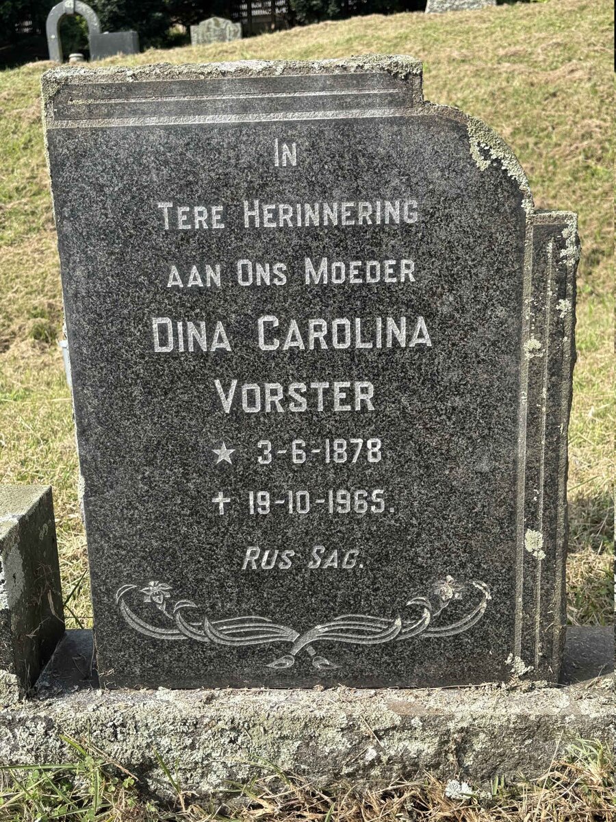 VORSTER Dina Carolina 1878-1965