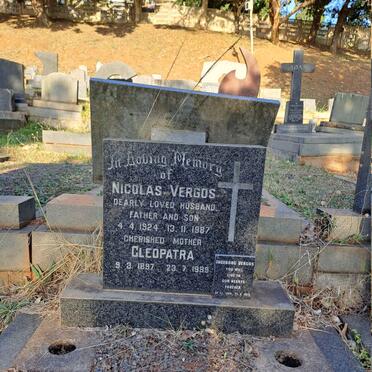 VERGOS Nicolas 1924-1987 :: VERGOS Cleopatra 1897-1989 :: VERGOS Ingeborg 1924-2016