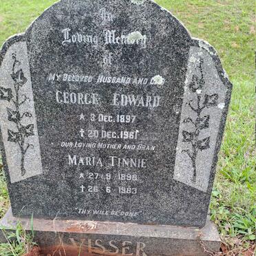 VISSER George Edward 1897-1961 & Maria Tinnie 1898-1983