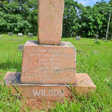 WILSON Erica Mary 1948-1967 :: WILSON Elizabeth May 1952-1974