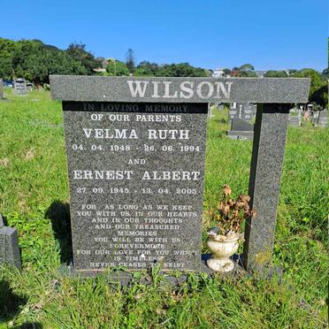 WILSON Ernest Albert 1945-2005 & Velma Ruth 1948-1994