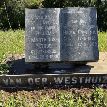 WESTHUIZEN Willem Marthinus Petrus, van der 1905-1969 & Hilda Evelina 1912-1989