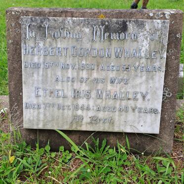 WHALLEY Herbert Gordon -1938 & Ethel Iris -1944