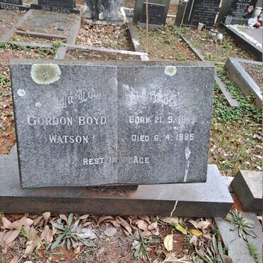 WATSON Gordon Boyd 1949-1985