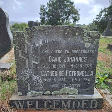 WELGEMOED David Johannes 1921-1975 & Catherine Petronella 1925-1984