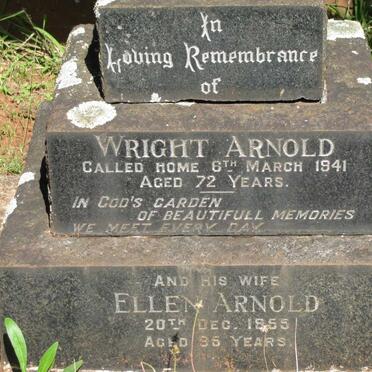 ARNOLD Wright -1941 &amp; Ellen -1955