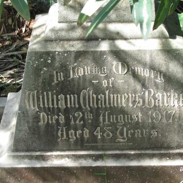 BARKER William Chalmers -1917