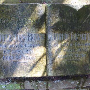 BROWN Beucer John -1931 &amp; Gertrude Elizabeth -1932