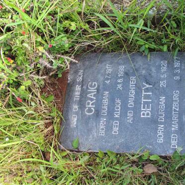 BROWN Craig 1917-1998 :: BROWN Betty 1920-1977