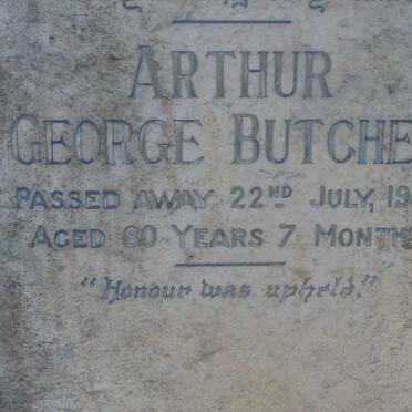 BUTCHER Arthur George -1943