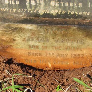 BAKER James Arthur 1892-1893