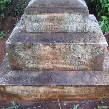 DACOMB Alfred Edmund 1874-1949 &amp; Alexanderina Ellen MUNRO 1880-1914