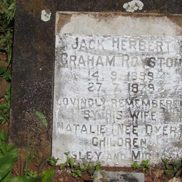 ROYSTON Jack Herbert Graham 1899-1979
