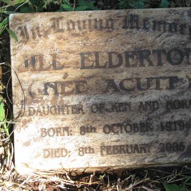 ELDERTON Jill nee ACUTT 1919-2005