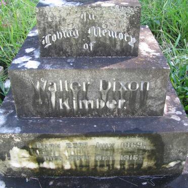 KIMBER Walter Dixon 1869-1916