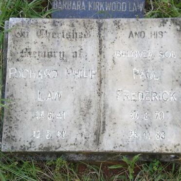 LAW Richard Philip 1941-1980 :: LAW Paul Frederick 1970-1988