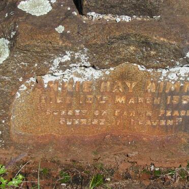 NIMMO Annie Hay -1936