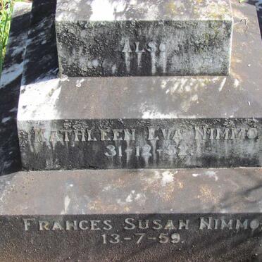 NIMMO Kathleen Eva 1952 :: NIMMO Frances Susan -1959