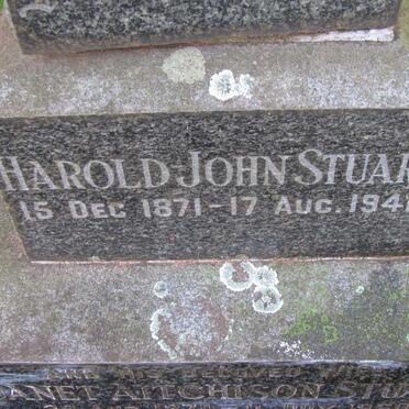 STUART Harold John 1871-1941