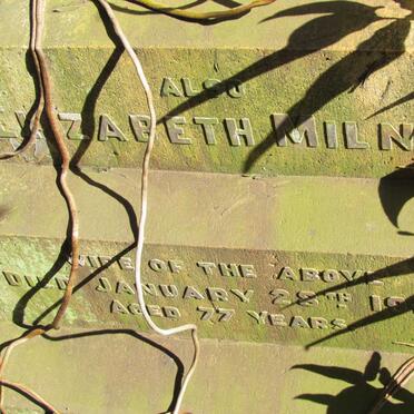 TROTTER John -1914 &amp; Elizabeth Milner -1917