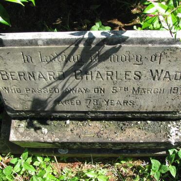 WADE Bernard Charles -1977