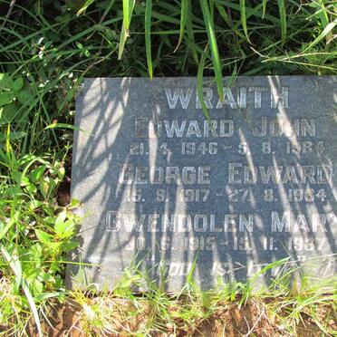 WRAITH Gwendolen Mary 1915-1987 :: WRAITH George Edward 1917-1984 :: WRAITH Edward John 1946-1984